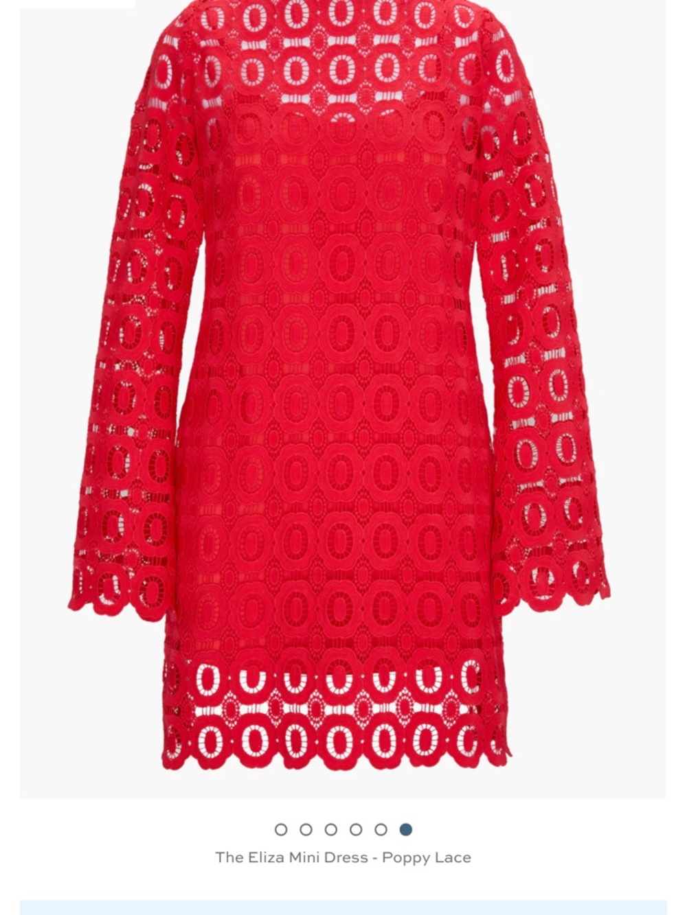Eliza Mini Dress - Red Poppy Lace